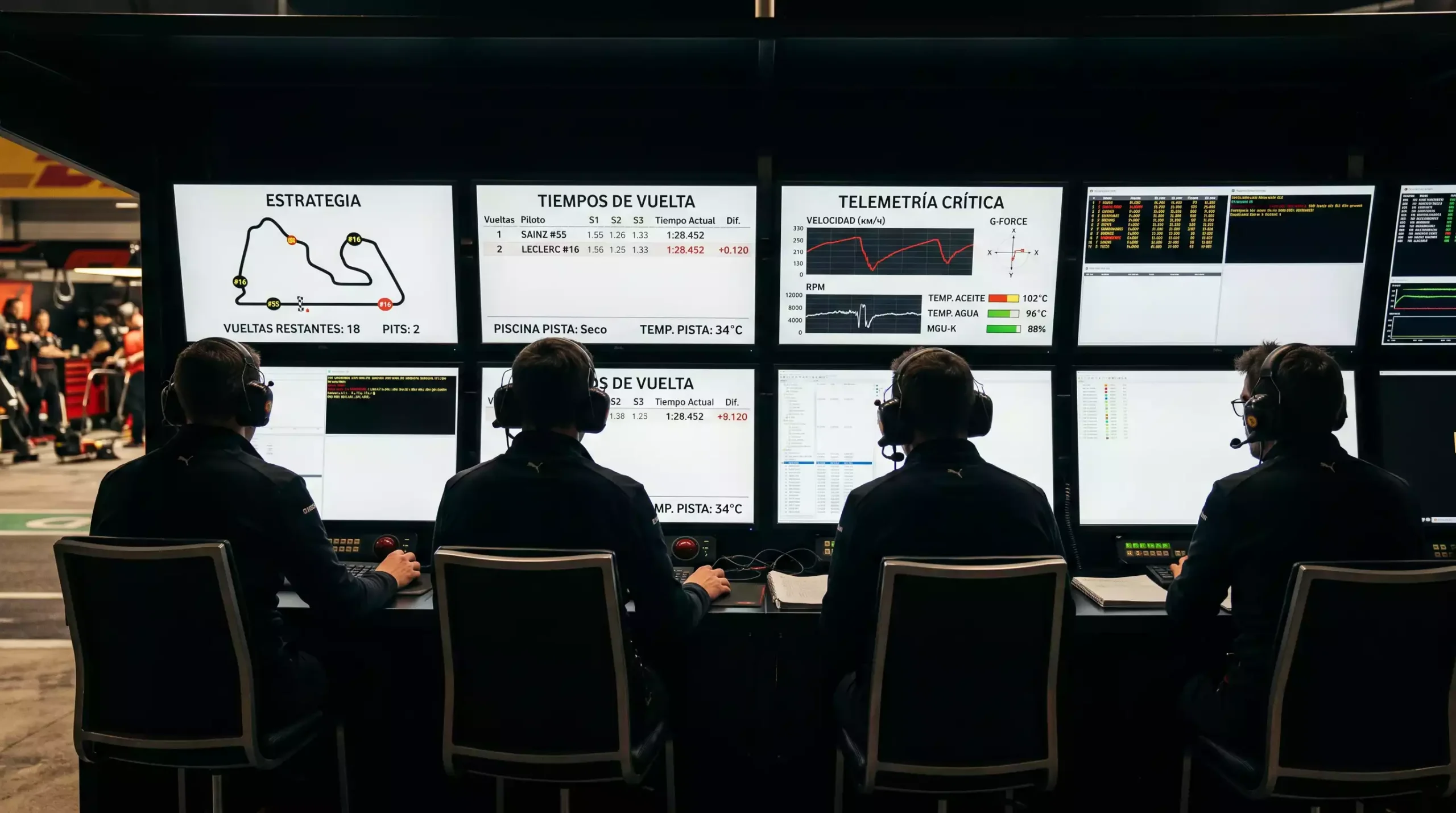 Flujo de datos telemétricos de Fórmula 1 alimentando mercados de apuestas en tiempo real