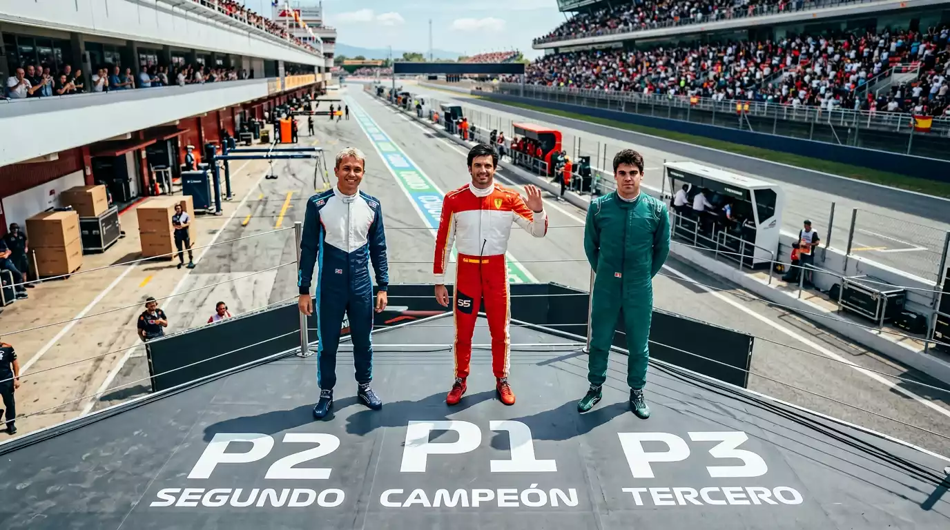 Pilotos de Fórmula 1 en el podio con cuotas de apuestas a posición final