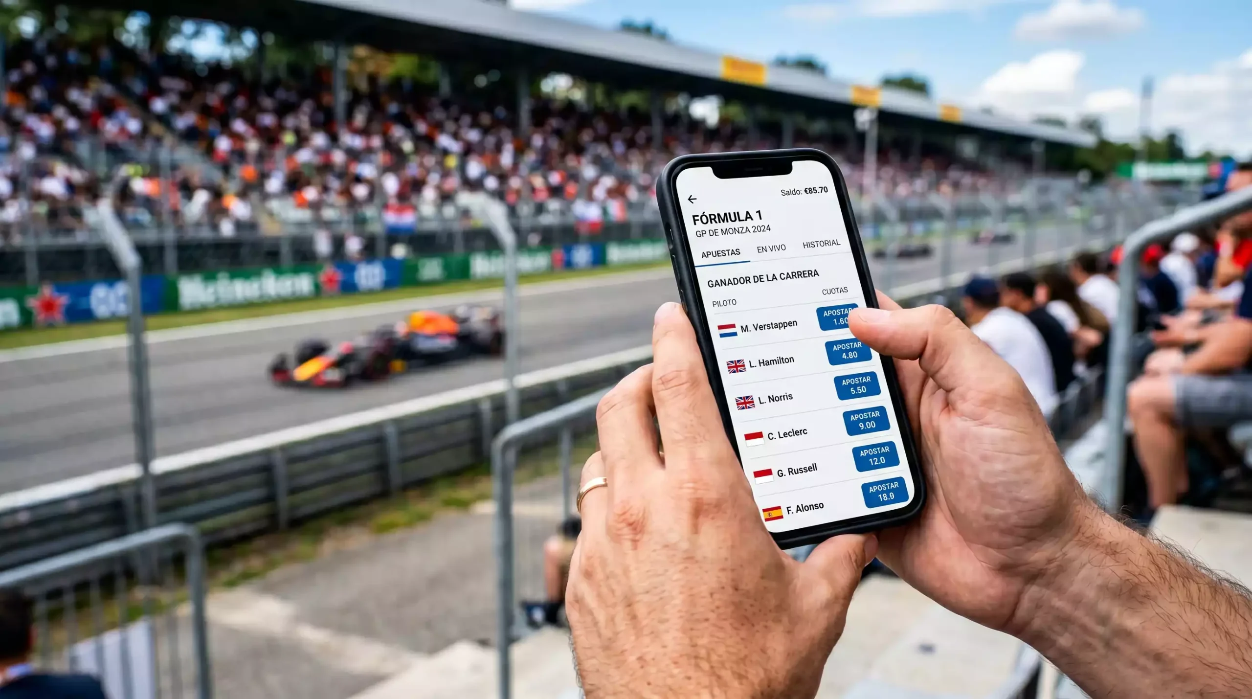 Comparativa de casas de apuestas con licencia DGOJ para Fórmula 1 en España