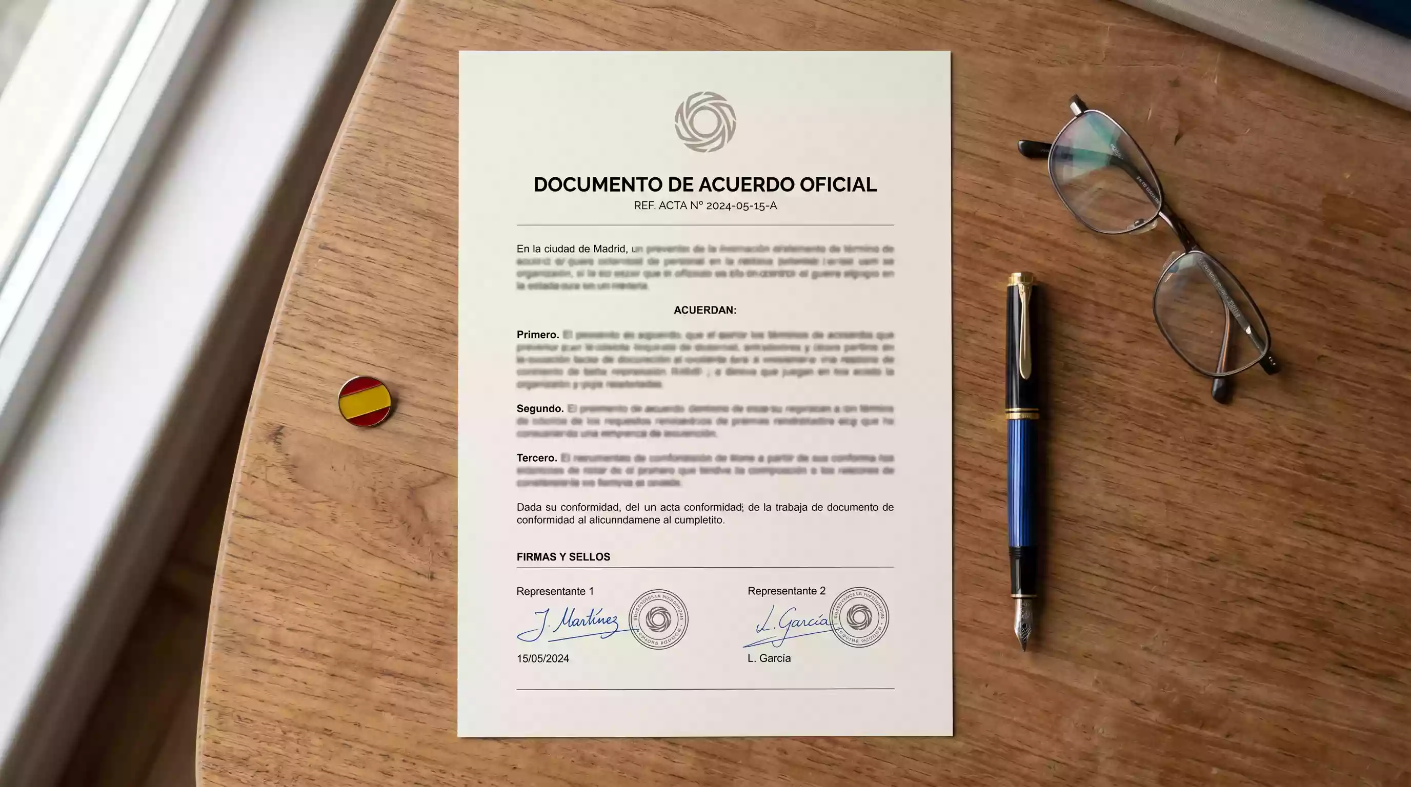 Documento oficial de regulación de juego online en España con el sello de la DGOJ
